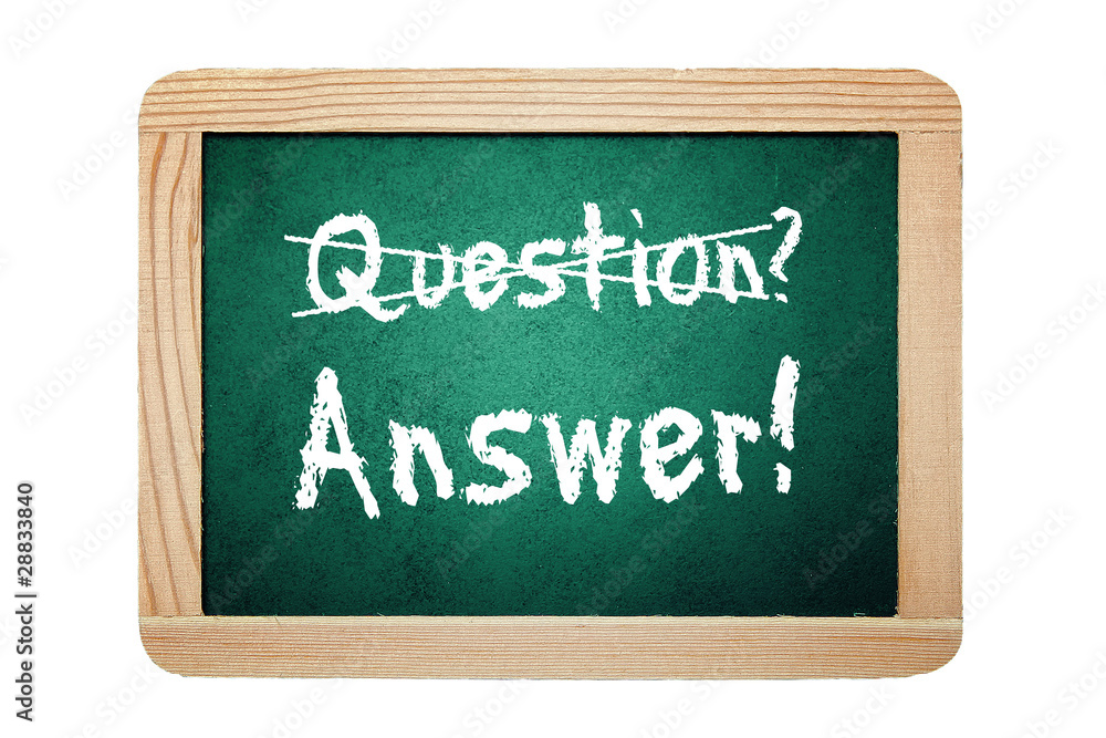 Obraz premium Question Answer