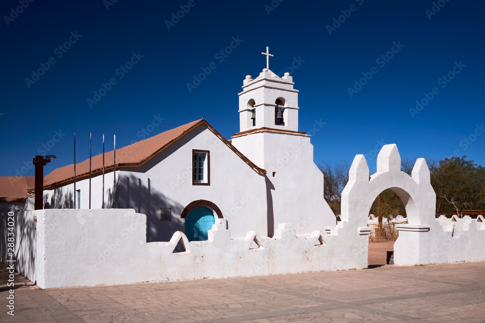 Fototapeta premium Church of San Pedro, a National Monument, San Pedro de Atacama,