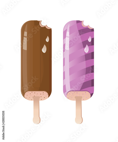 two ice pop icons