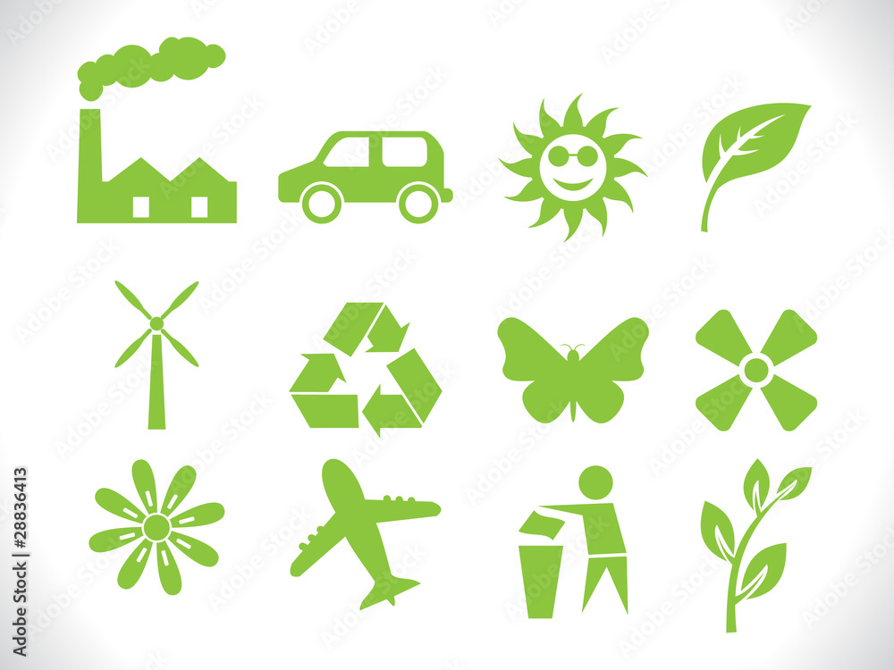 abstract eco icons abstract eco icons