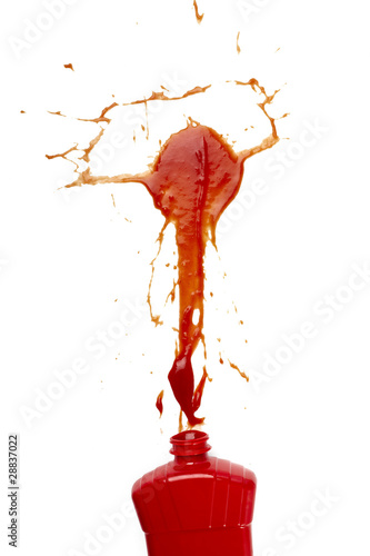 ketchup stain dirty seasoning condiment food photo