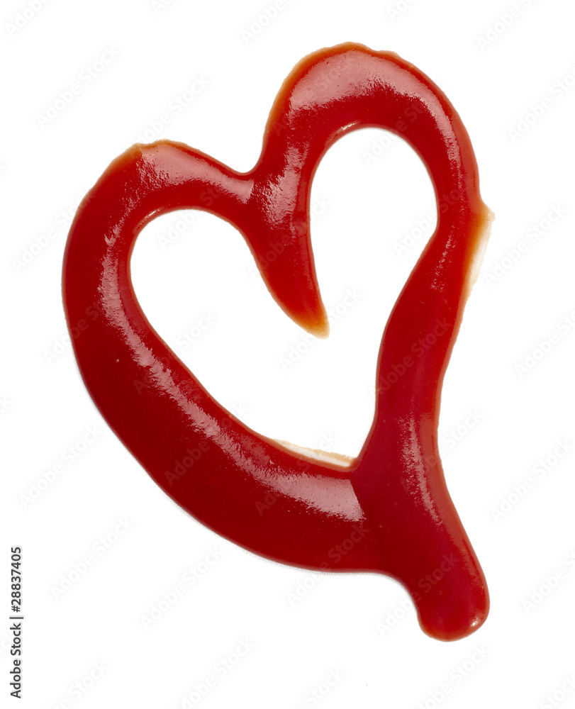 ketchup stain heart shape love food ketchup stain heart shape love food