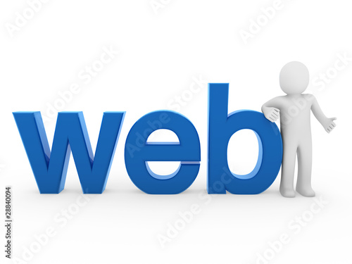 3d human web blue