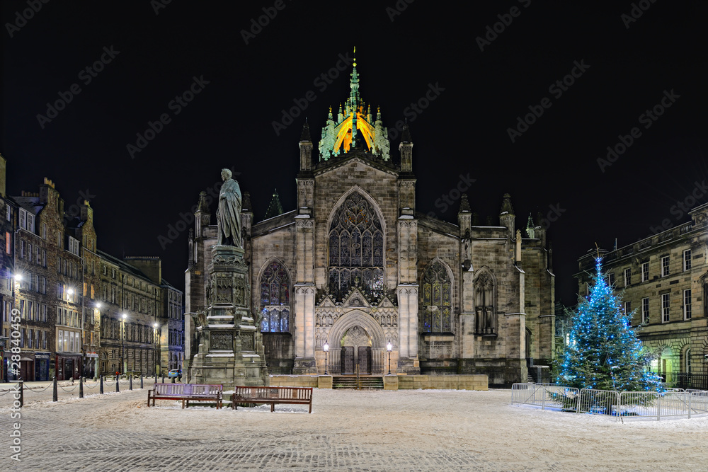 Obraz premium St Giles Cathedral (the High Kirk), Edinburgh, Scotland