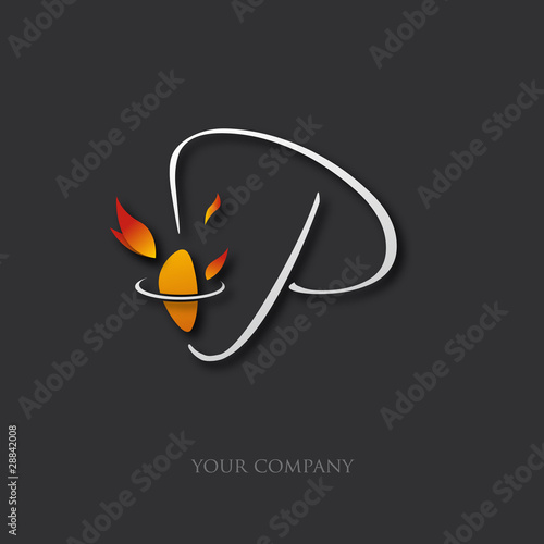 logo entreprise, poulet à la broche