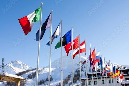 Bandiere  al vento - Sestriere Torino