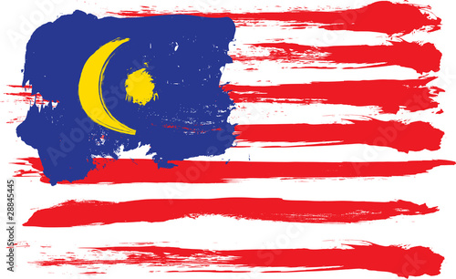 malaysia grunge flag