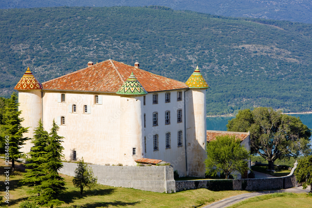 chateau in Aiguines, Var Departement, Provence, France