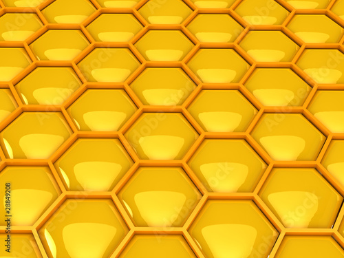 Gold honeycombs