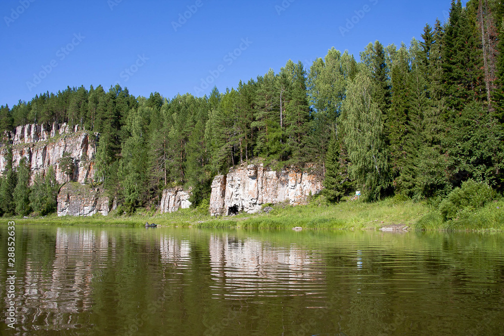 Fototapeta premium beautiful nature on the river