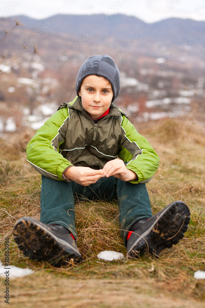 Cute kid outdoor