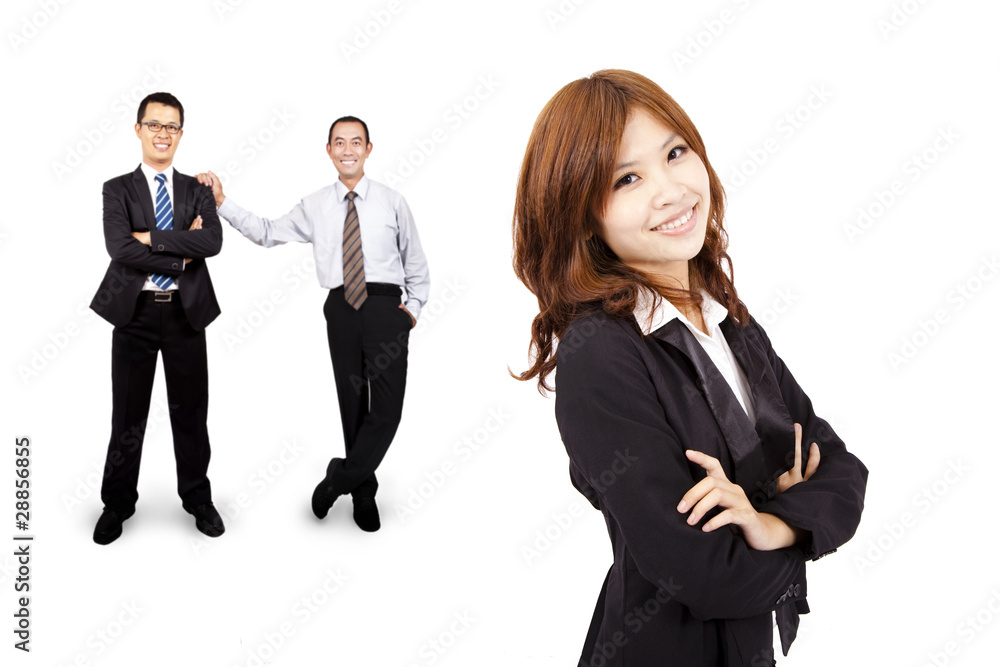 Smiling and confident Asian business woman Smiling and confident Asian business woman