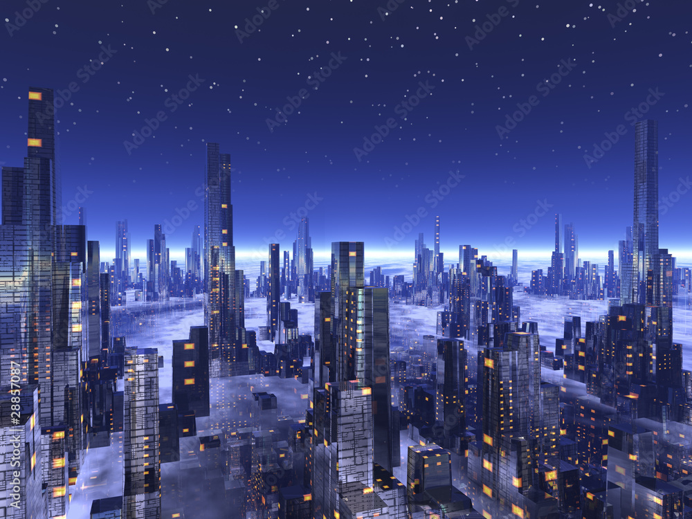 Fototapeta premium 未来都市