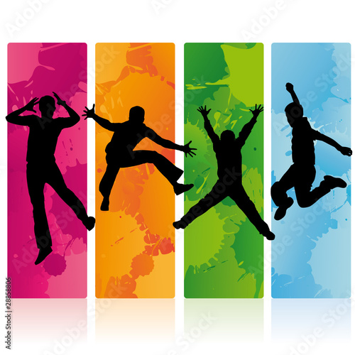 enfant tache silhouette