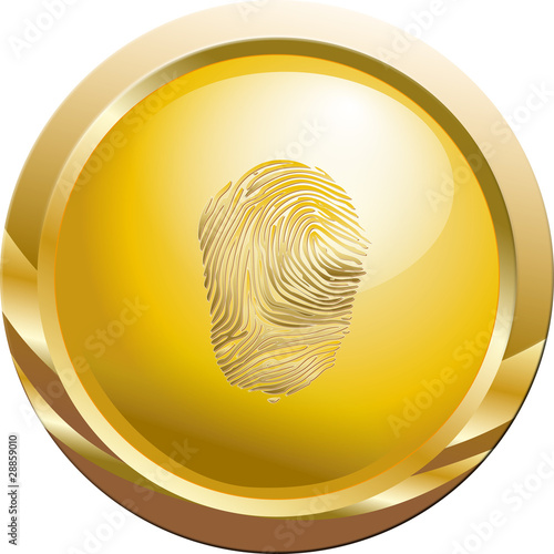 Goldbutton Fingerabdruck