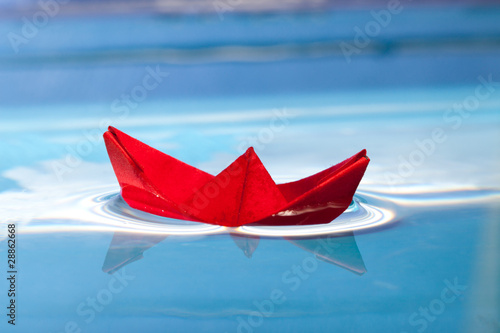 Red boat © Andrejs