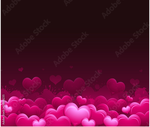 Pink vector valentine's day background