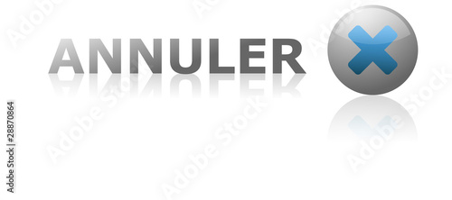 Symbole vectoriel croix annulation 22