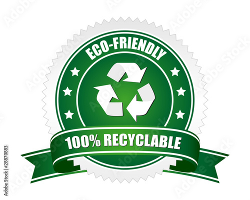 100% recyclable and eco-friendly sign