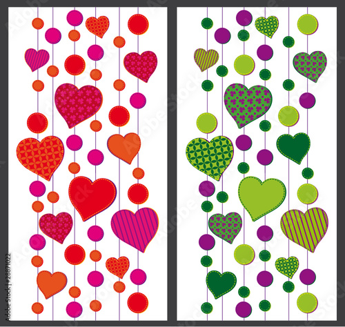bolas i corazones patchword