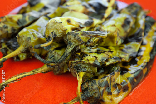 Obraz na plátně Roasted chili peppers