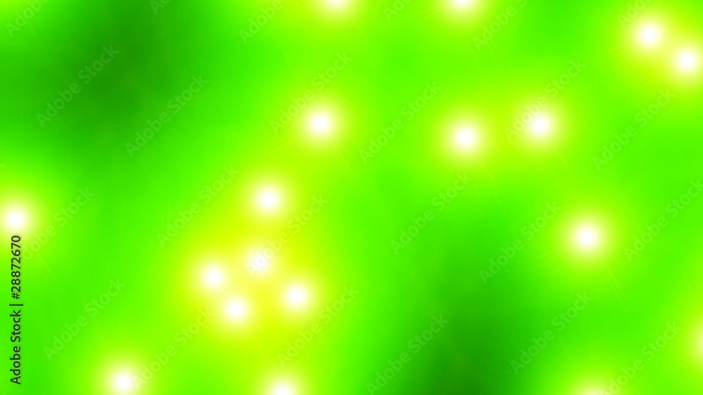 Aufsteigende Lichter - Grün Gelb