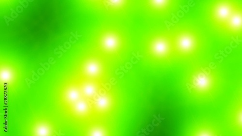 Aufsteigende Lichter - Grün Gelb