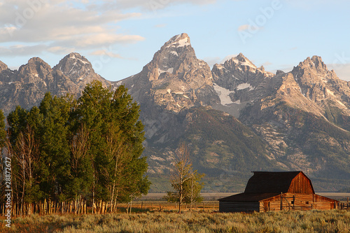 Grand Teton with the mormon barn