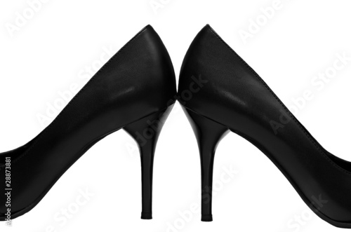 Women's shoes - black and white harmony.