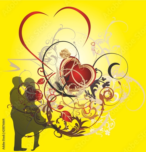 corazones pareja