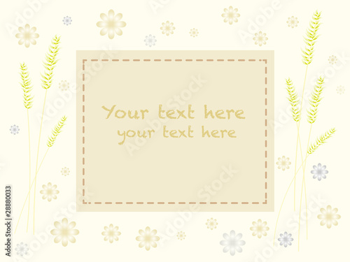 pastel nature card with space for text