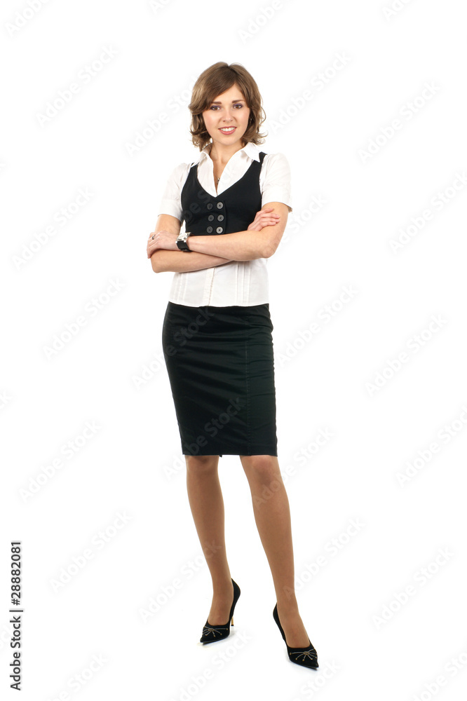 A young and sexy brunette businesswoman in formal clothes A young and sexy brunette businesswoman in formal clothes