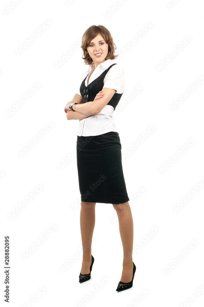 A young and sexy brunette businesswoman in formal clothes A young and sexy brunette businesswoman in formal clothes