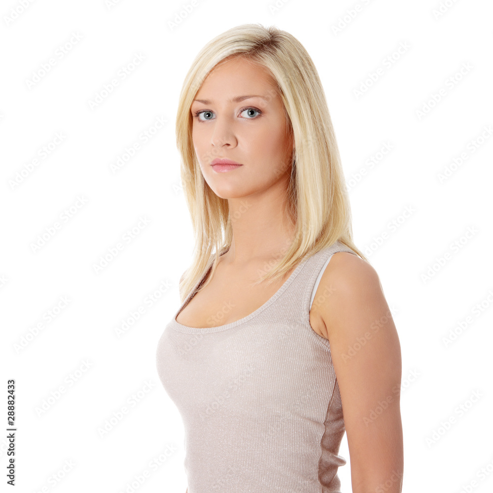 Portrait of a beautiful young blond woman Portrait of a beautiful young blond woman