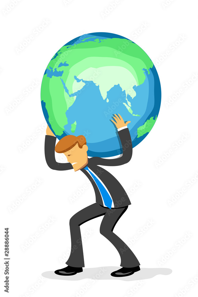 businessman with globe businessman with globe