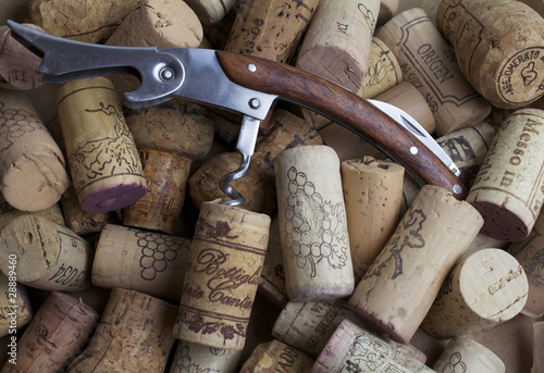 Korkenzieher und Korken