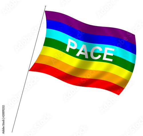 Konstfotografi Bandiera della pace - Arcobaleno