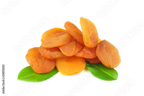 abricots avec feuilles