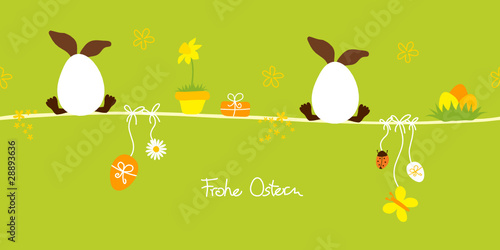 2 Osterhasen Versteck & Symbole