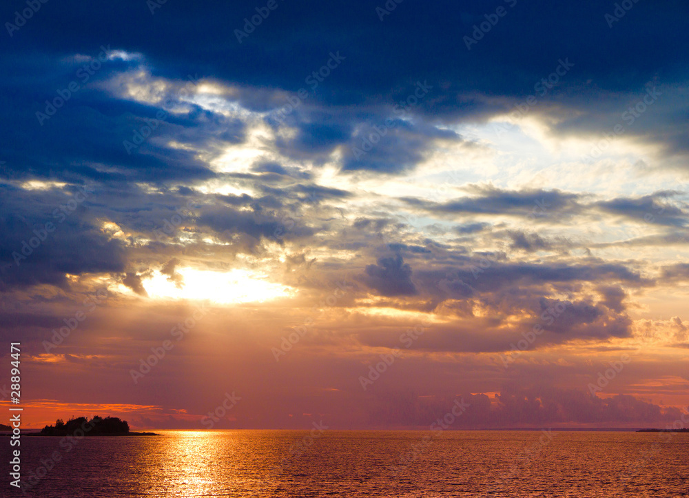 Fototapeta premium Dusk View Sunset