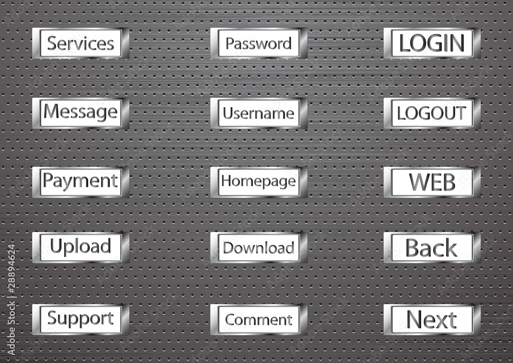 Obraz premium button web