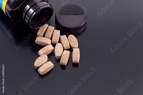 Obraz na płótnie Tribulus Terrestris Dietary Supplement Health Pills