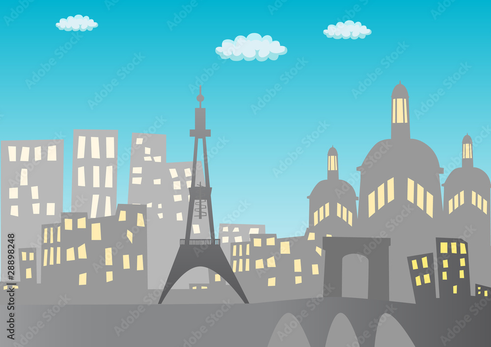 Obraz premium Paris background
