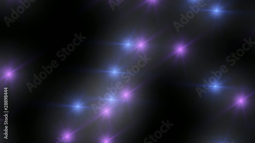 Aufsteigende Lichter - Lila Blau