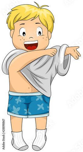 Kid Dressing Up