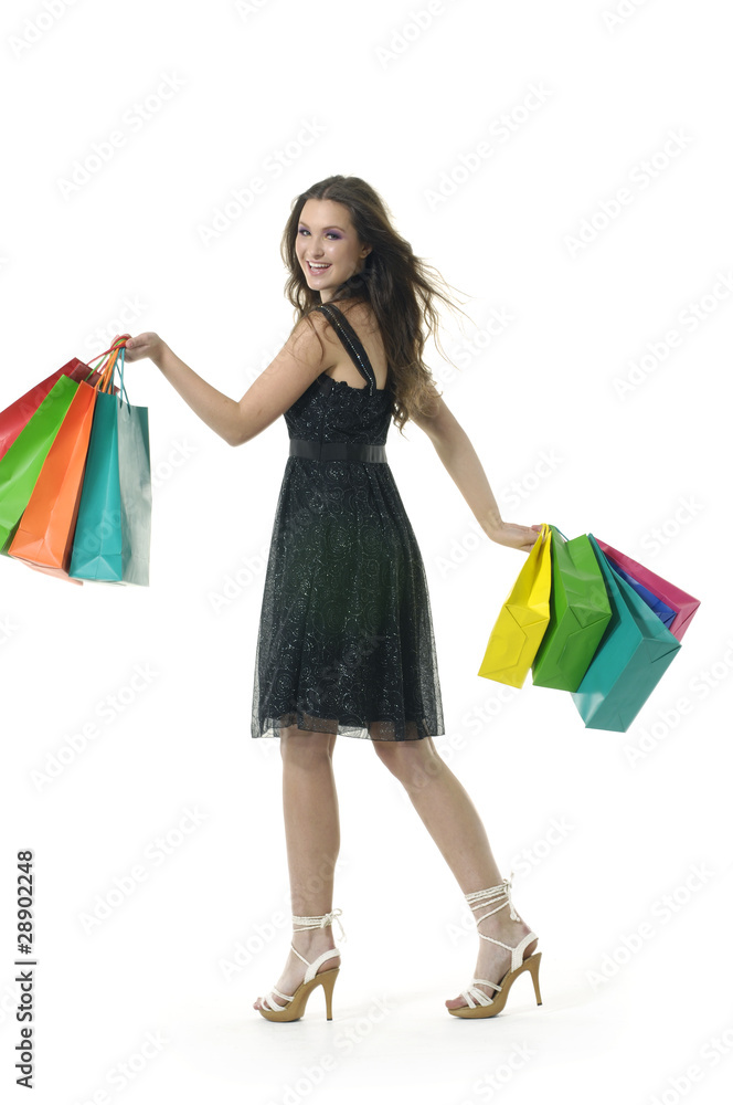 sexy shopping girl