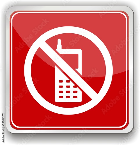 panneau interdiction de téléphoner