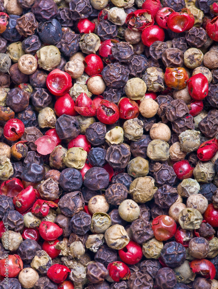 different peppercorn background different peppercorn background