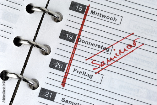 Wallpaper Mural Kalendereintrag "Seminar" Torontodigital.ca