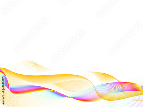 colorful waves, vector background